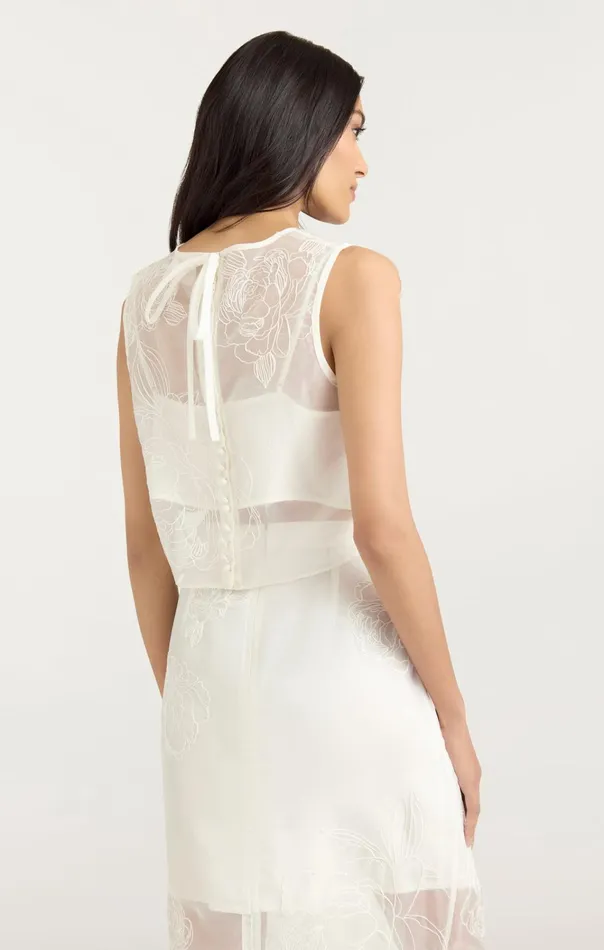 Women Cinq Sept Tops Etta Top Ivory