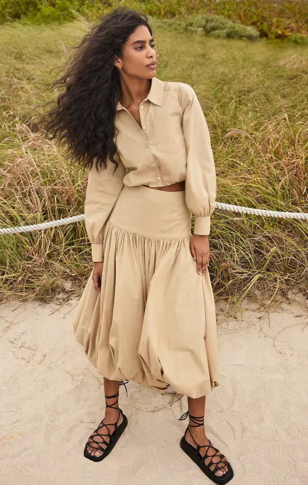 Women Cinq Sept Tops Reema Top Khaki