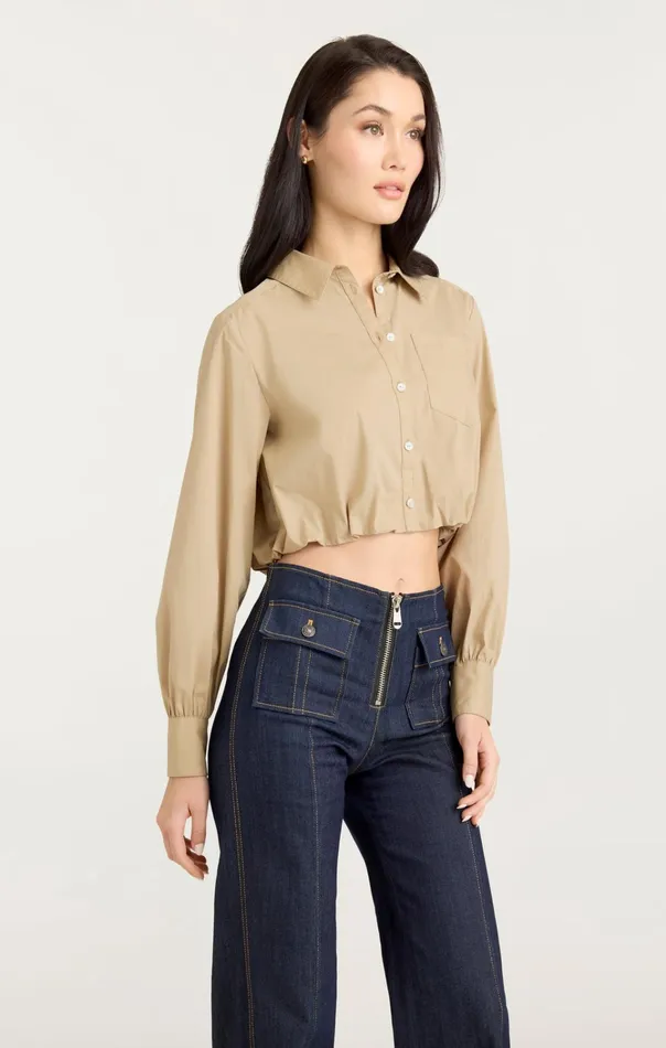 Women Cinq Sept Tops Reema Top Khaki