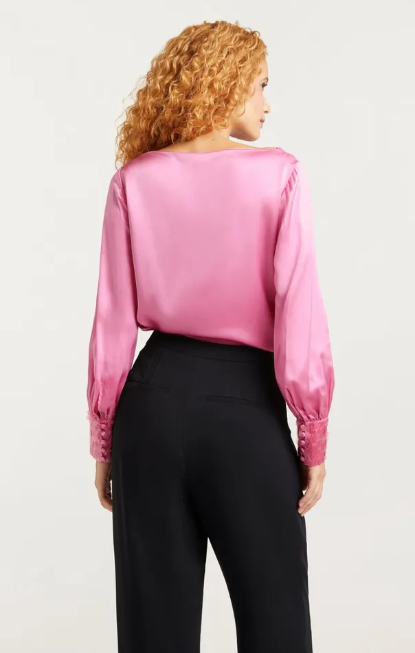 Women Cinq Sept Tops Sequin Cuff Taylee Top Primrose