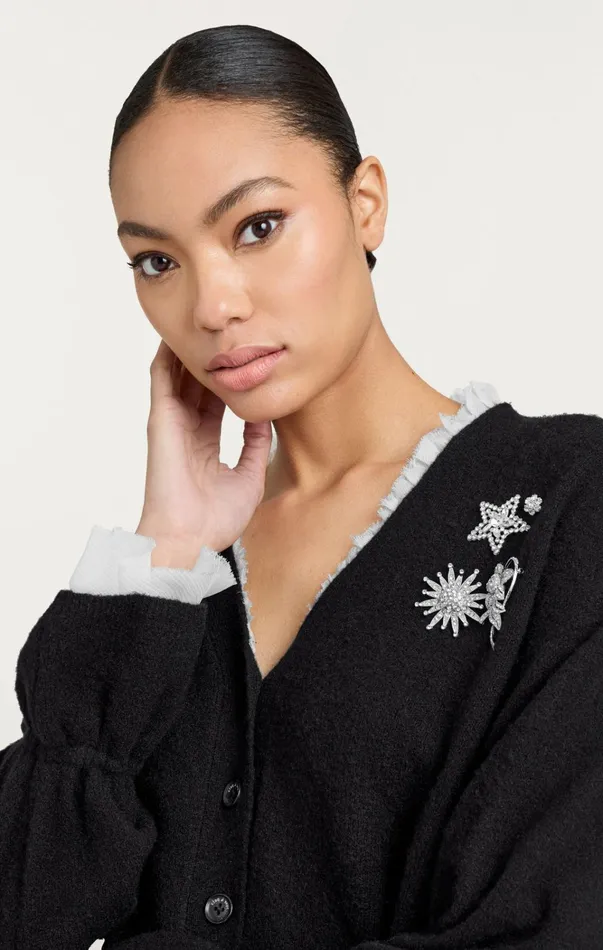 Women Cinq Sept Tops Tayah Cardigan Blackivory