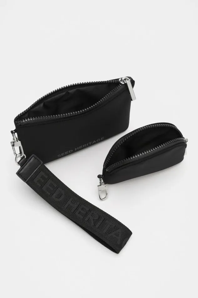 Women Clutches and Pouches Seed Heritage Seed Tech Pouch Set Black