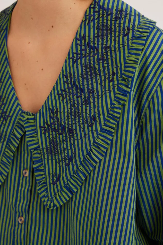 Women Coords Damson Madder Fontaine Blouse 8211 Stripe