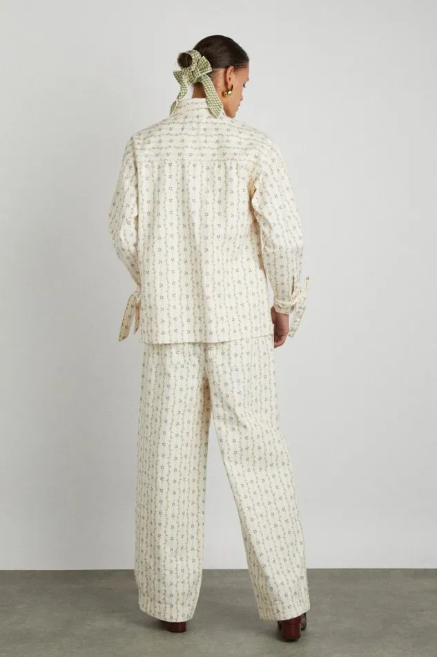 Women Coords Damson Madder Rafe Pant 8211 Floral Stripe