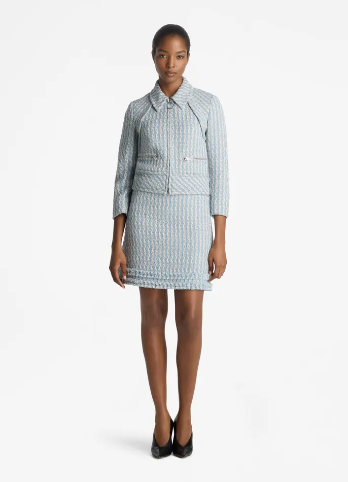 Women Coordinating Sets St John Textured Multi Tweed Jacket Powder Bluewhite Multi Women Coordinating Sets St John Textured Multi Tweed Jacket Powder Bluewhite Multi