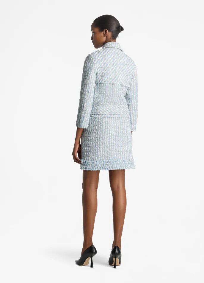 Women Coordinating Sets St John Textured Multi Tweed Jacket Powder Bluewhite Multi Women Coordinating Sets St John Textured Multi Tweed Jacket Powder Bluewhite Multi