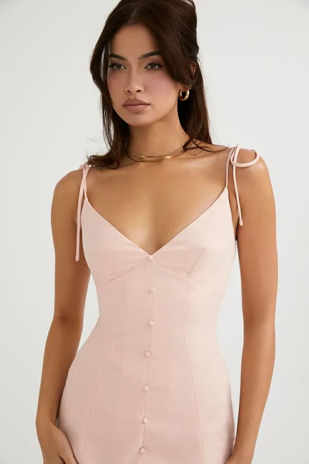 Women Cornelia Blush Midi Sun Dress House Of CB Dresses Women Cornelia Blush Midi Sun Dress House Of CB Dresses