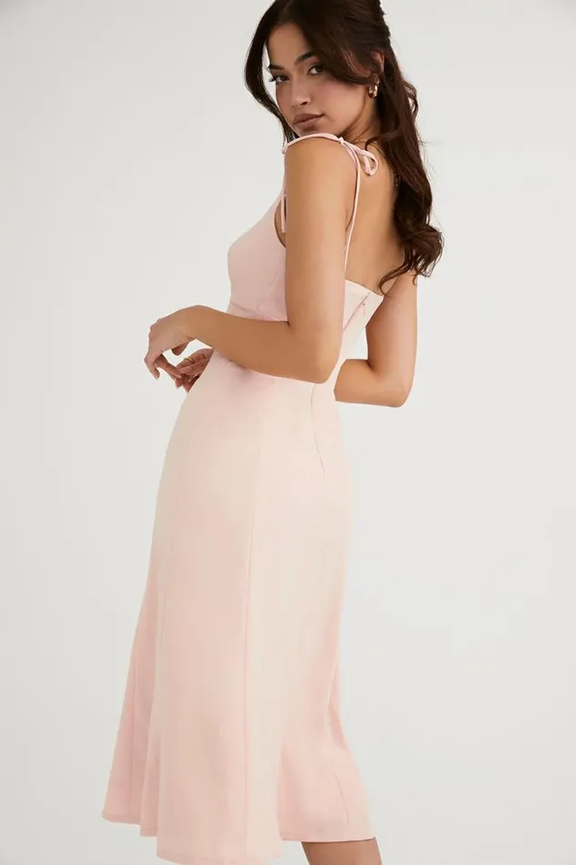 Women Cornelia Blush Midi Sun Dress House Of CB Dresses Women Cornelia Blush Midi Sun Dress House Of CB Dresses