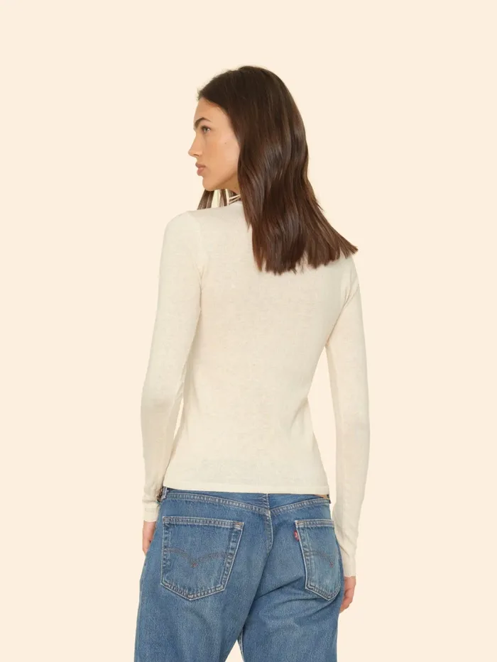 Women Cream Crewe Sweater Sweaters and Jackets XRENA Women Cream Crewe Sweater Sweaters and Jackets XRENA