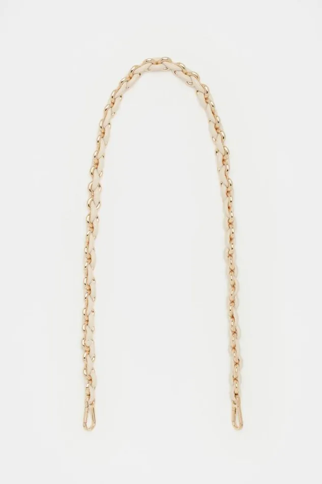 Women Cross Body Seed Heritage Chain Shoulder Strap Oat