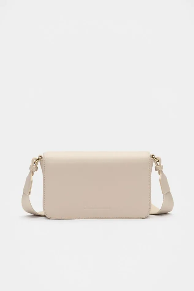 Women Cross Body Seed Heritage Logo Trim Crossbody Bag Oat