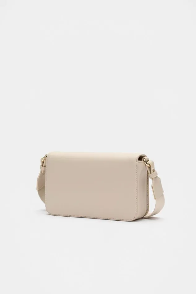 Women Cross Body Seed Heritage Logo Trim Crossbody Bag Oat