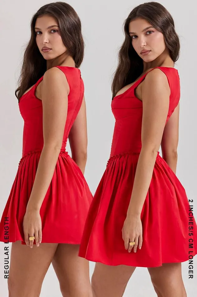 Women Cupid Scarlet Pleated Mini Dress House Of CB Dresses Women Cupid Scarlet Pleated Mini Dress House Of CB Dresses
