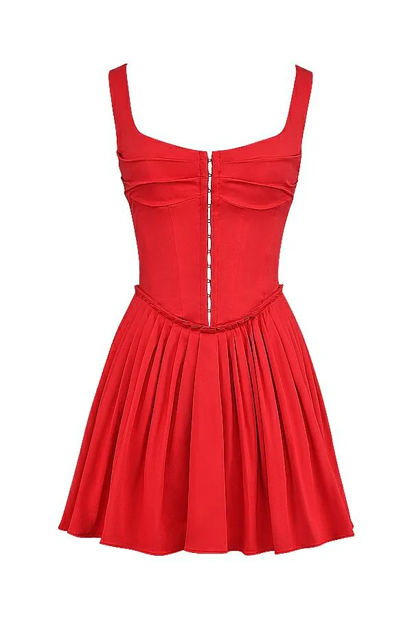 Women Cupid Scarlet Pleated Mini Dress House Of CB Dresses Women Cupid Scarlet Pleated Mini Dress House Of CB Dresses