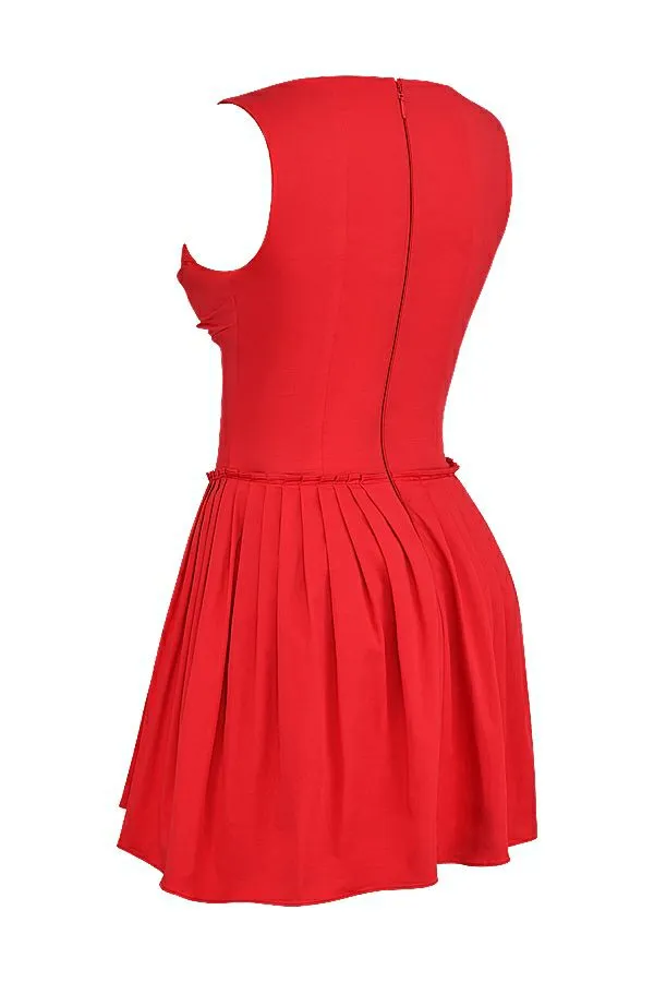 Women Cupid Scarlet Pleated Mini Dress House Of CB Dresses Women Cupid Scarlet Pleated Mini Dress House Of CB Dresses