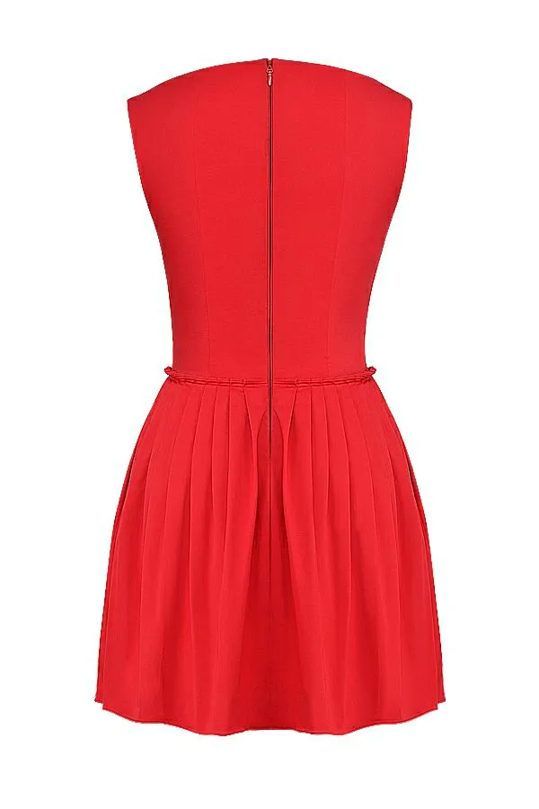 Women Cupid Scarlet Pleated Mini Dress House Of CB Dresses Women Cupid Scarlet Pleated Mini Dress House Of CB Dresses