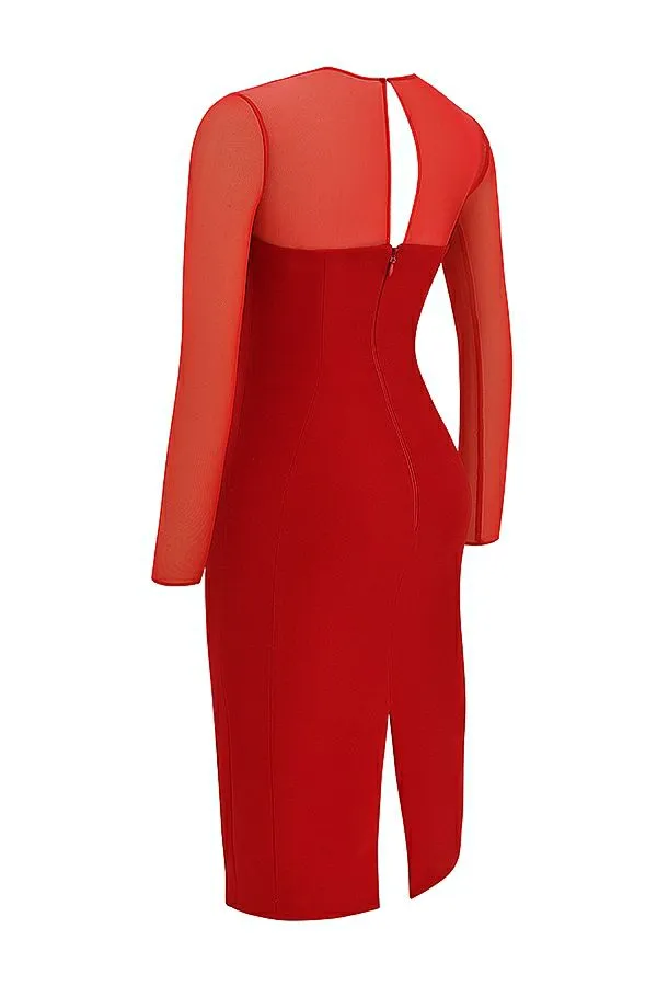 Women Darcy Scarlet Plunge Midi Dress House Of CB Dresses Women Darcy Scarlet Plunge Midi Dress House Of CB Dresses