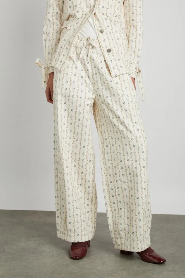 Women Denim Damson Madder Rafe Pant 8211 Floral Stripe