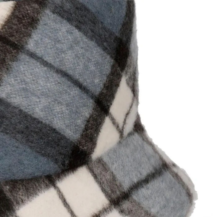 Women Doriet Check Bucket Reversible Hat Blue Mayser Bucket Hats