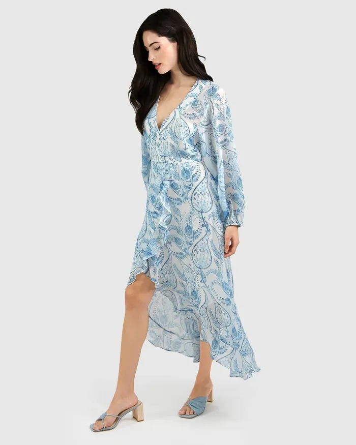 Women Dresses Belle and Bloom Beautiful Escape Dress 8211 Porcelain Paisley