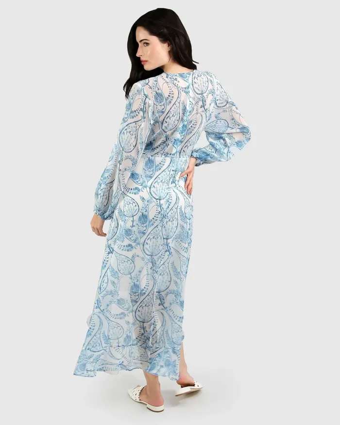 Women Dresses Belle and Bloom Beautiful Escape Dress 8211 Porcelain Paisley