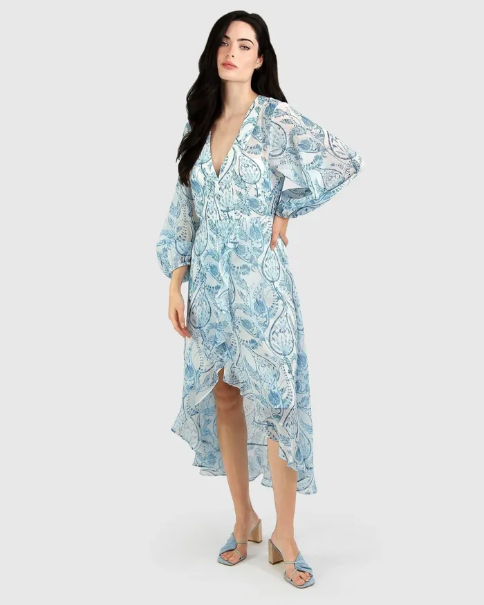 Women Dresses Belle and Bloom Beautiful Escape Dress 8211 Porcelain Paisley
