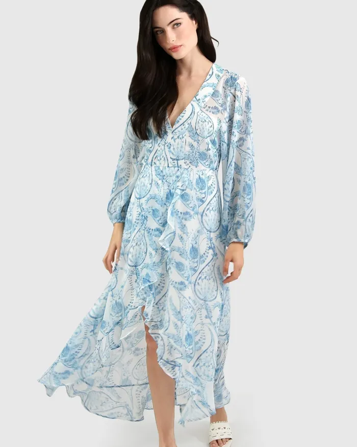 Women Dresses Belle and Bloom Beautiful Escape Dress 8211 Porcelain Paisley
