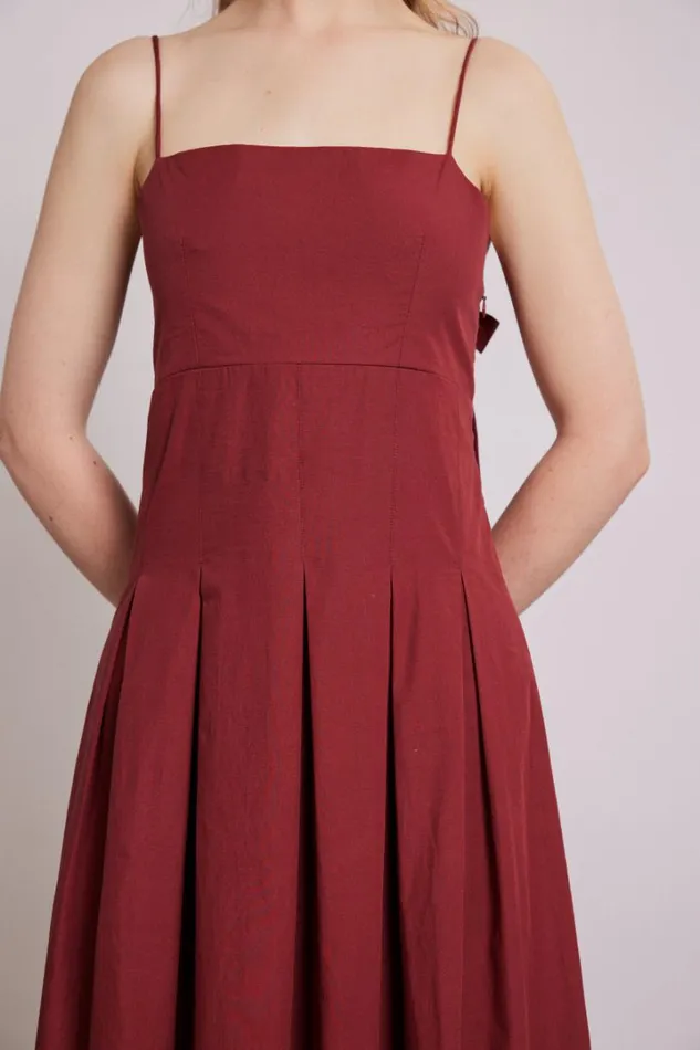 Women Dresses Damson Madder Iris Bow Midi Dress