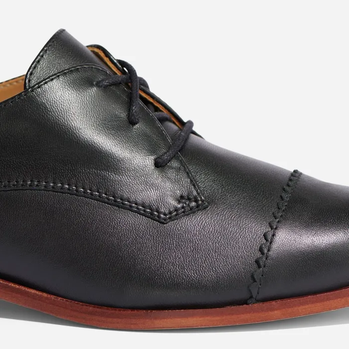 Women Emilia Cap Toe Oxford Black Nisolo Loafers and Mules