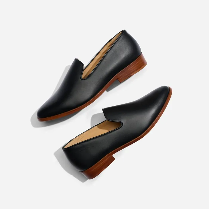 Women Everyday Slip On Loafer Black Nisolo Flats and Slip Ons