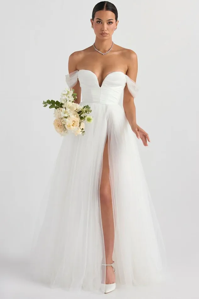 Women Fairytale White Tulle Bridal Gown House Of CB Shop Bridal