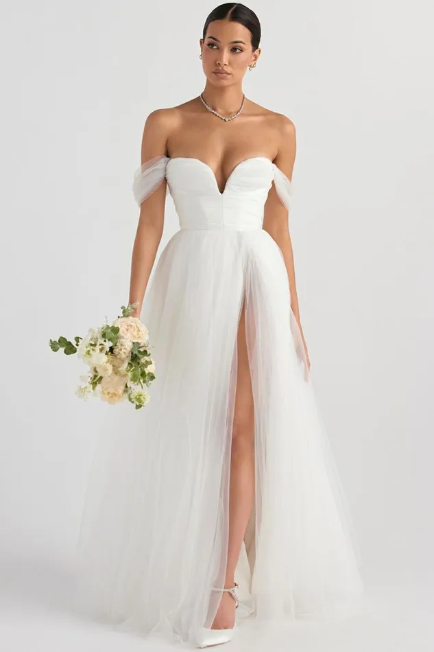 Women Fairytale White Tulle Bridal Gown House Of CB Shop Bridal