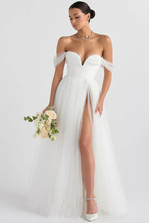Women Fairytale White Tulle Bridal Gown House Of CB Shop Bridal