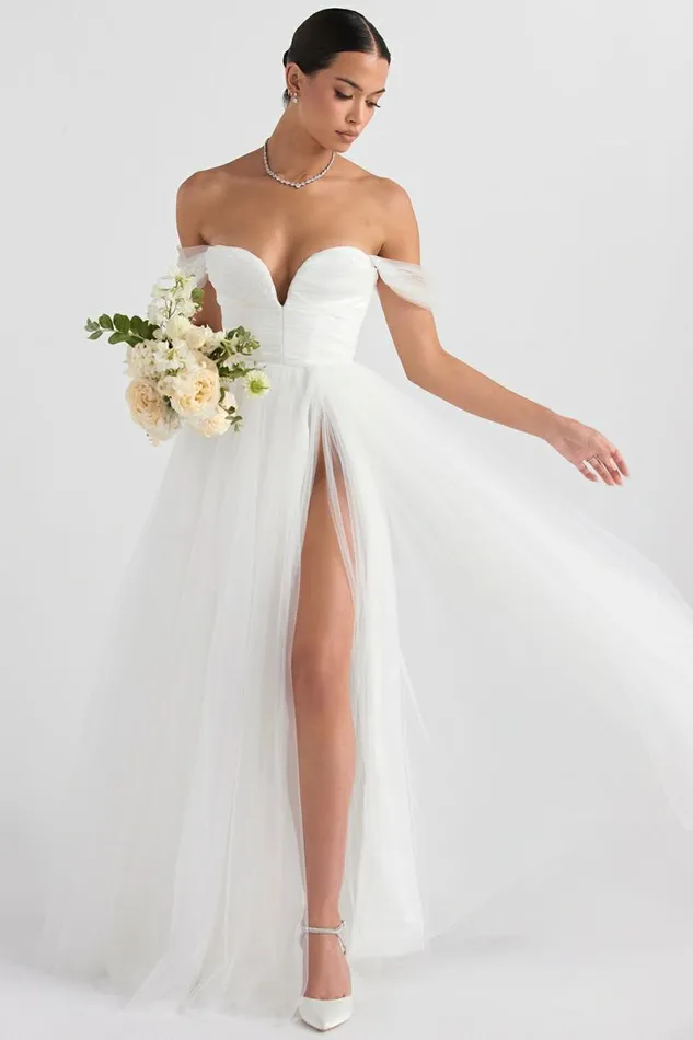 Women Fairytale White Tulle Bridal Gown House Of CB Shop Bridal