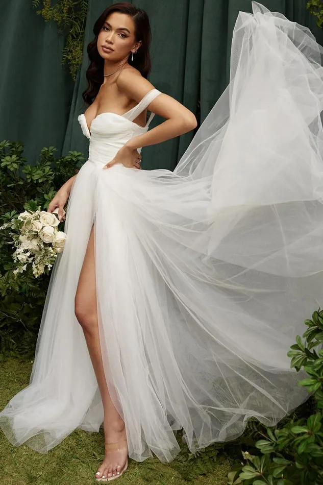 Women Fairytale White Tulle Bridal Gown House Of CB Shop Bridal