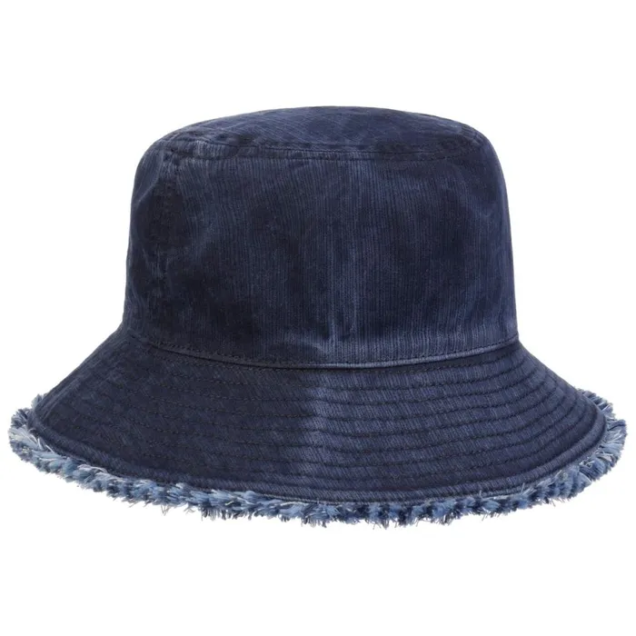 Women Fil Bucket Fabric Hat With Fringes Dark Blue Mayser Bucket Hats