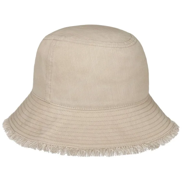 Women Fil Bucket Fabric Hat With Fringes Dark Blue Mayser Bucket Hats