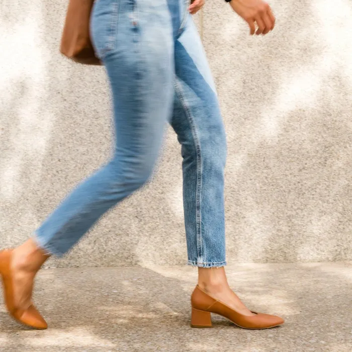 Women Fiorela GoTo Mid Heel Caramel Nisolo Heels