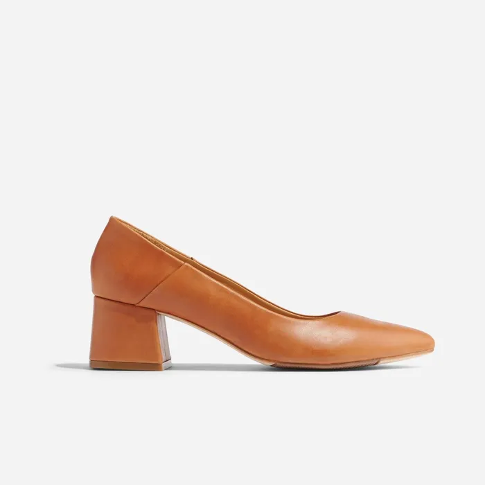 Women Fiorela GoTo Mid Heel Caramel Nisolo Heels