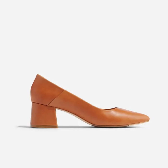 Women Fiorela GoTo Mid Heel Caramel Nisolo Heels