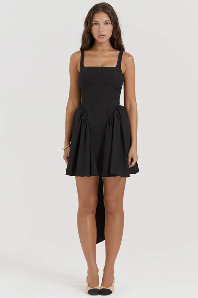 Women Florianne Black Bow Mini Dress House Of CB Dresses Women Florianne Black Bow Mini Dress House Of CB Dresses