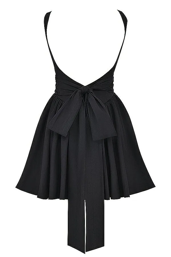 Women Florianne Black Bow Mini Dress House Of CB Dresses Women Florianne Black Bow Mini Dress House Of CB Dresses