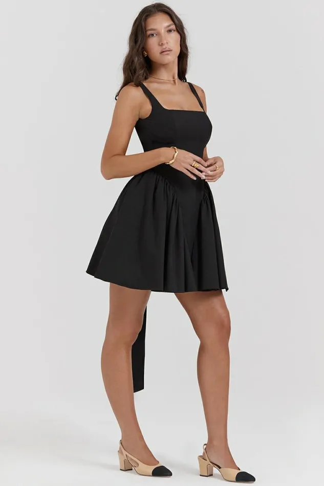 Women Florianne Black Bow Mini Dress House Of CB Dresses Women Florianne Black Bow Mini Dress House Of CB Dresses