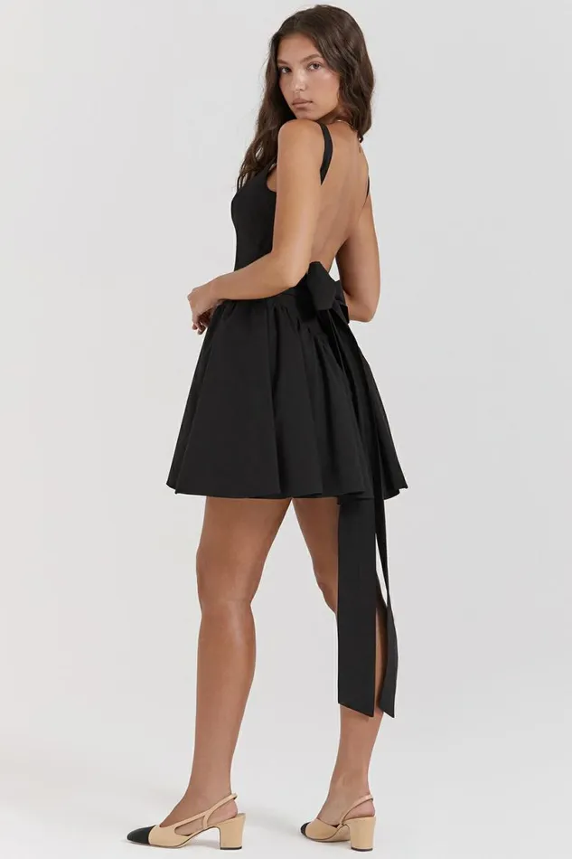 Women Florianne Black Bow Mini Dress House Of CB Dresses Women Florianne Black Bow Mini Dress House Of CB Dresses