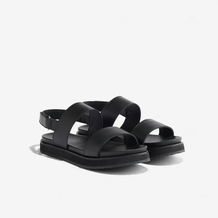 Women GoTo Flatform Sandal 20 BlackBlack Nisolo Sandals