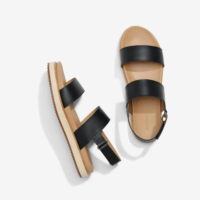 Women GoTo Flatform Sandal 20 Black Nisolo Sandals