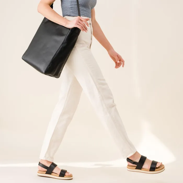Women GoTo Flatform Sandal 20 Black Nisolo Sandals