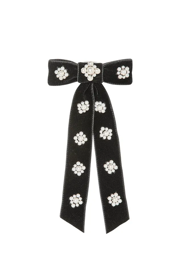 Women Hair Accessories LoveShackFancy Jennifer Behr Lynette Barrette Black