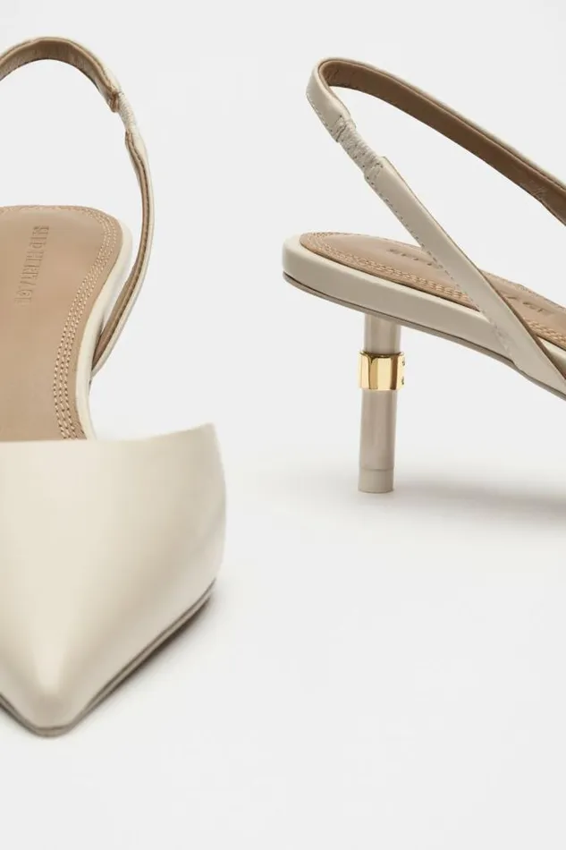 Women Heels and Wedges Seed Heritage Maia Slingback Heel Oat