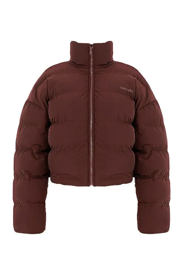 Women Hero Chocolate Oversized C Shape Puffer Jacket House Of CB Outerwear Women Hero Chocolate Oversized C Shape Puffer Jacket House Of CB Outerwear